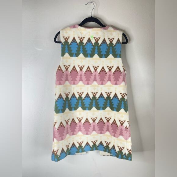 Dudley Stephens Capsule Collection Fleece Aztec Style Vest Size Med Tuckernuck - Picture 5 of 6